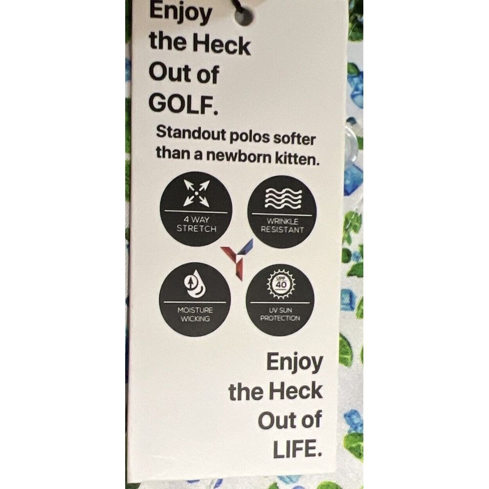 New $50 YATTA GOLF YUM-ANADE Lime Ice Cubes GOLF POLO SHIRT Men's Size XL - Picture 3 of 8